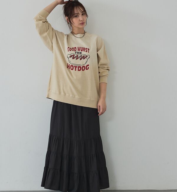 abahouse mavie「ラグランプリントプルオーバー」|Tシャツ・カットソー|