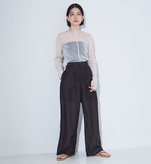 NOMINE「【セットアップ着用可】シアー ワイドパンツ」|その他|