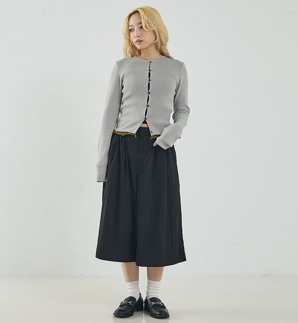 NOMINE「バイカラーコンパクトカーディガン」|カーディガン|