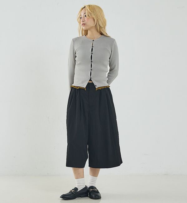 NOMINE「バイカラーコンパクトカーディガン」|カーディガン|