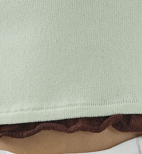 NOMINE「バイカラーコンパクトカーディガン」|カーディガン|