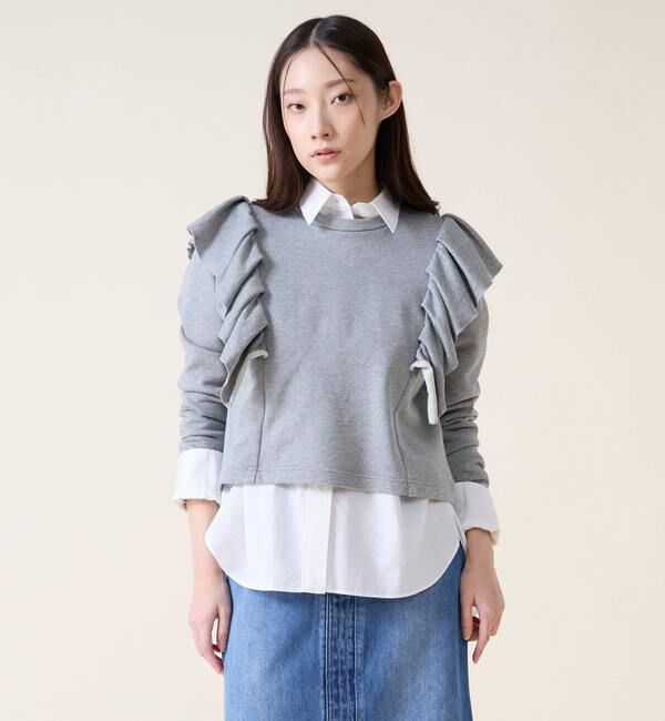 TIARA「フリルスウェット」|Tシャツ・カットソー|