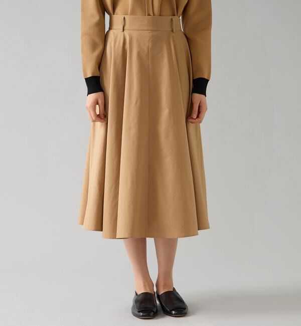 TIARA「サーキュラーフレアスカート」|スカート|ベージュ