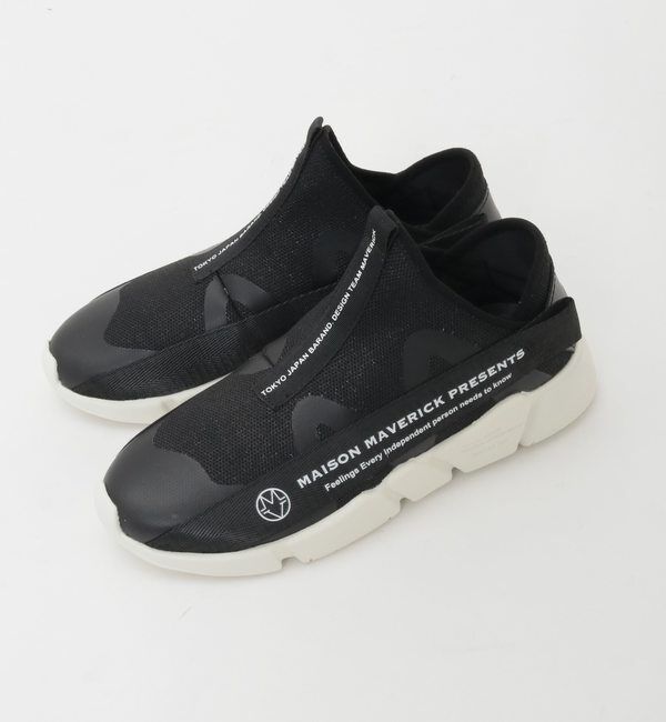 TIARA「【MAISON MAVERICK PRESENTS】DAD Slip-ons Knit Sneakers」|スニーカー|ブラック