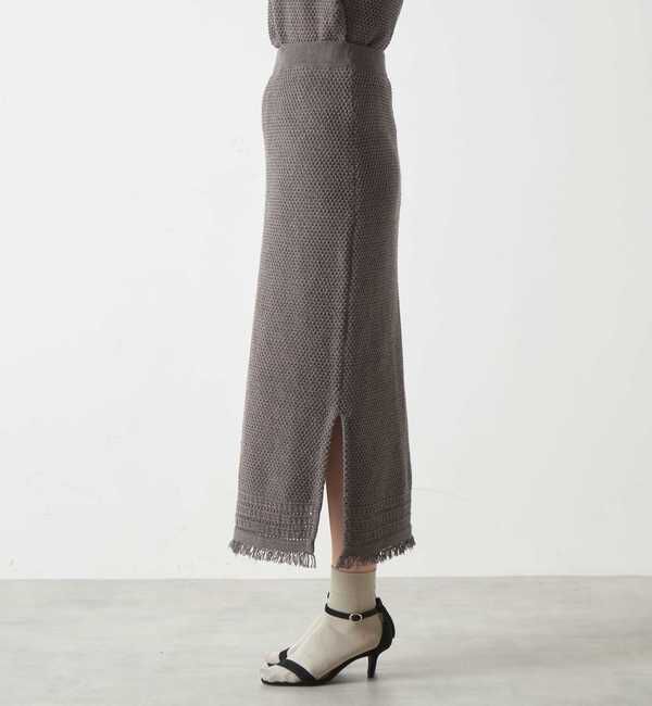 Liesse「ニットツイードスカート」|スカート|