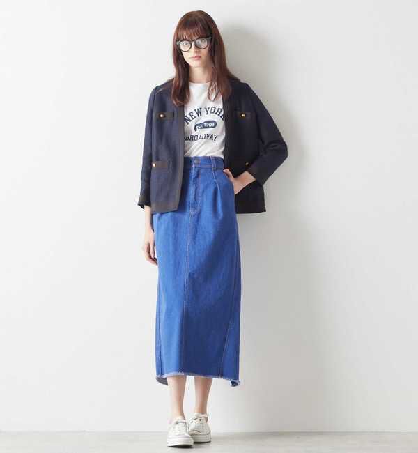 Liesse「デニムタイトスカート」|スカート|