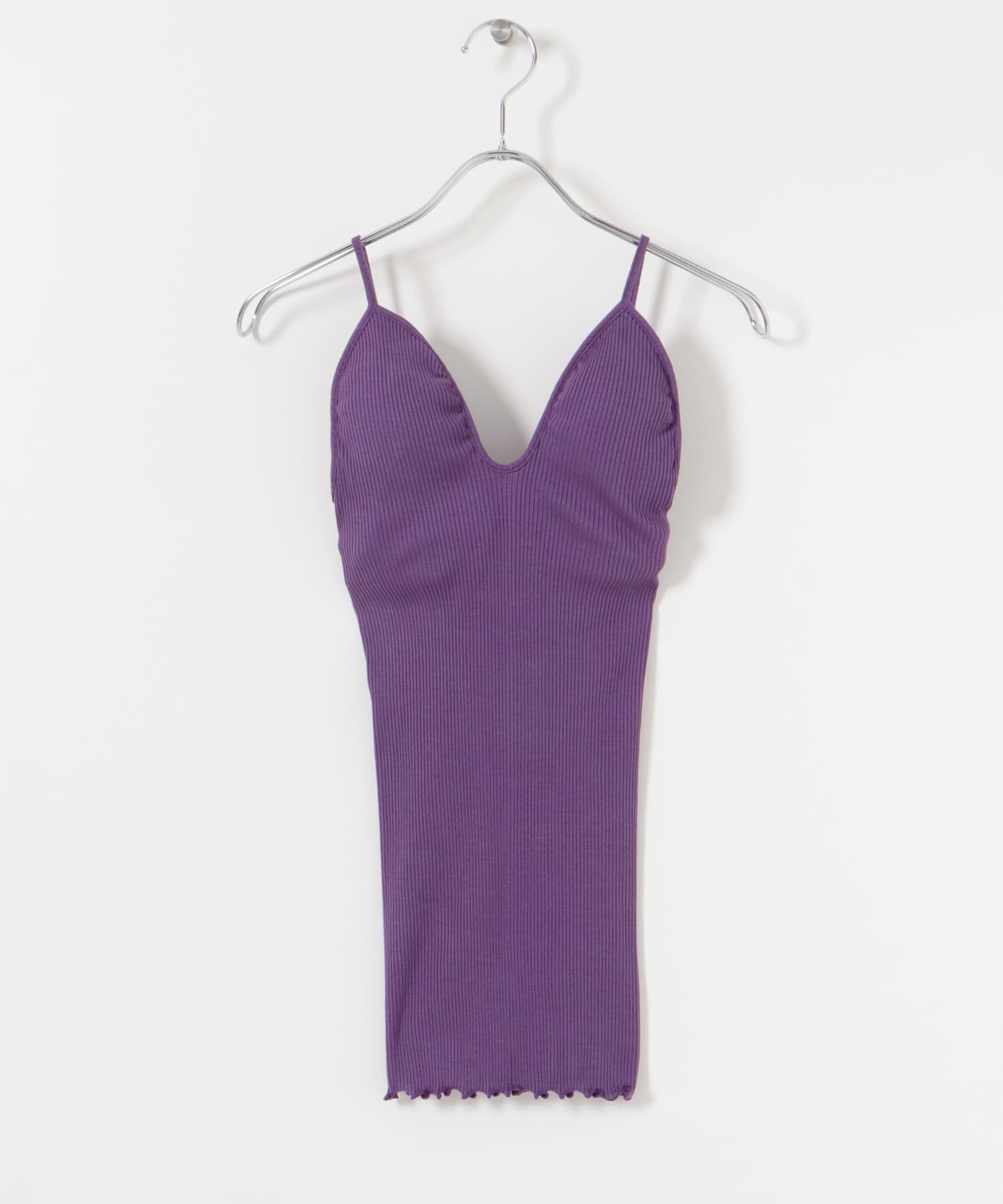 URBAN RESEARCH「HAKUJI　Supima silk bra camisole」|キャミソール|パープル