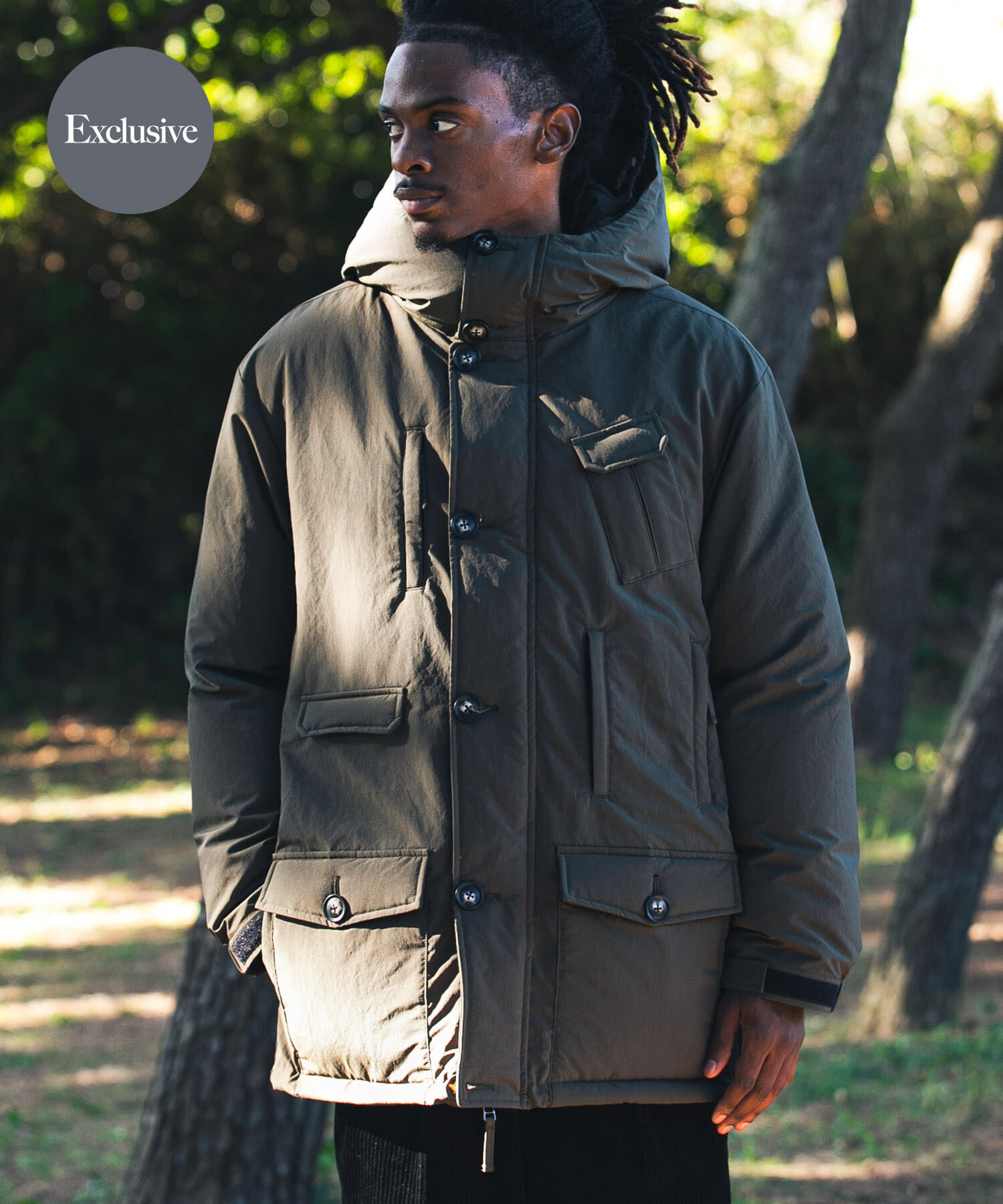 URBAN RESEARCH「『別注』KWD&times;URBAN RESEARCH　JAPAN DOWN JACKET」|ダウン|カーキ