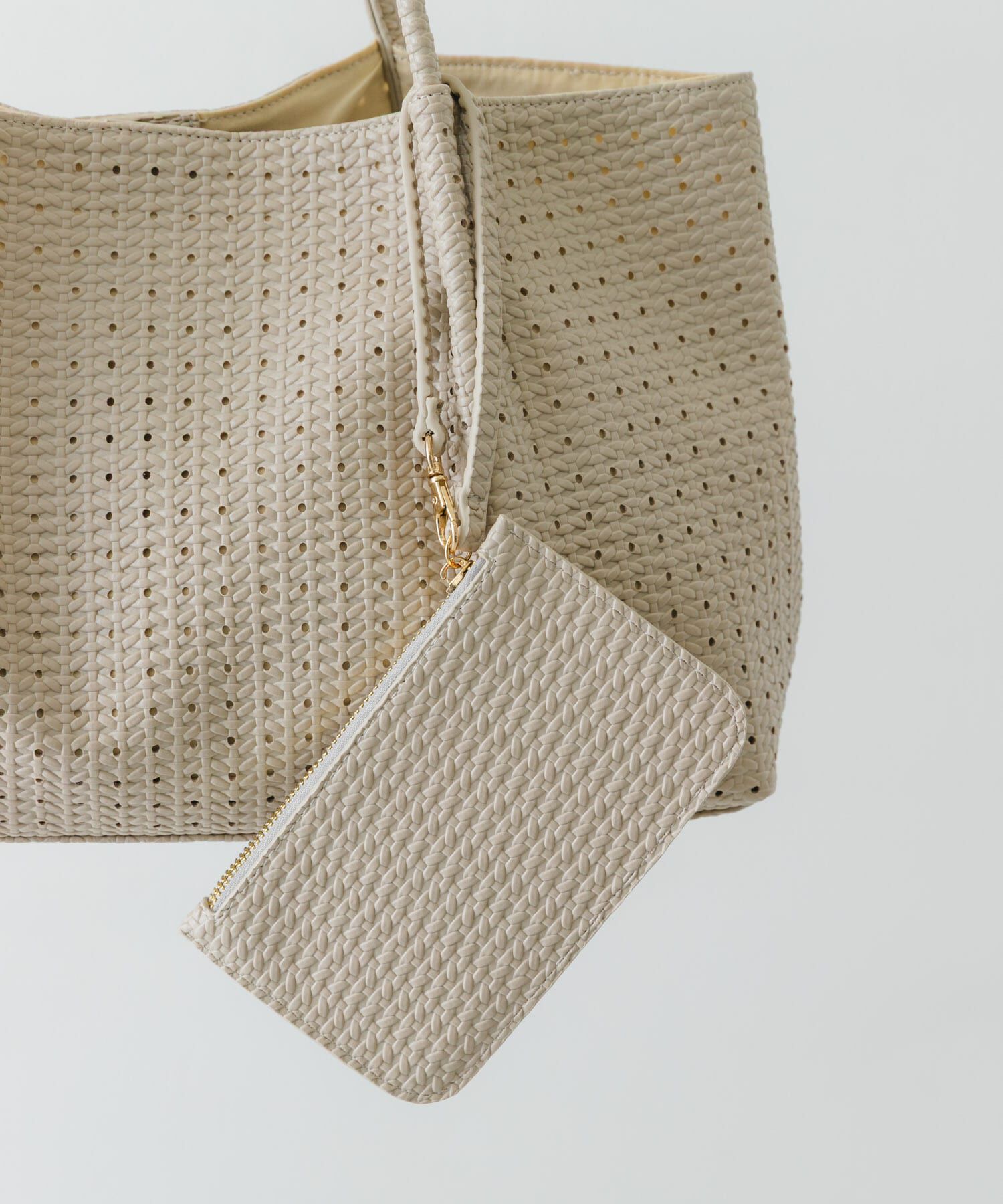 RODE SKO「ポーチ付パンチングラージトートバッグ」|トートバッグ|