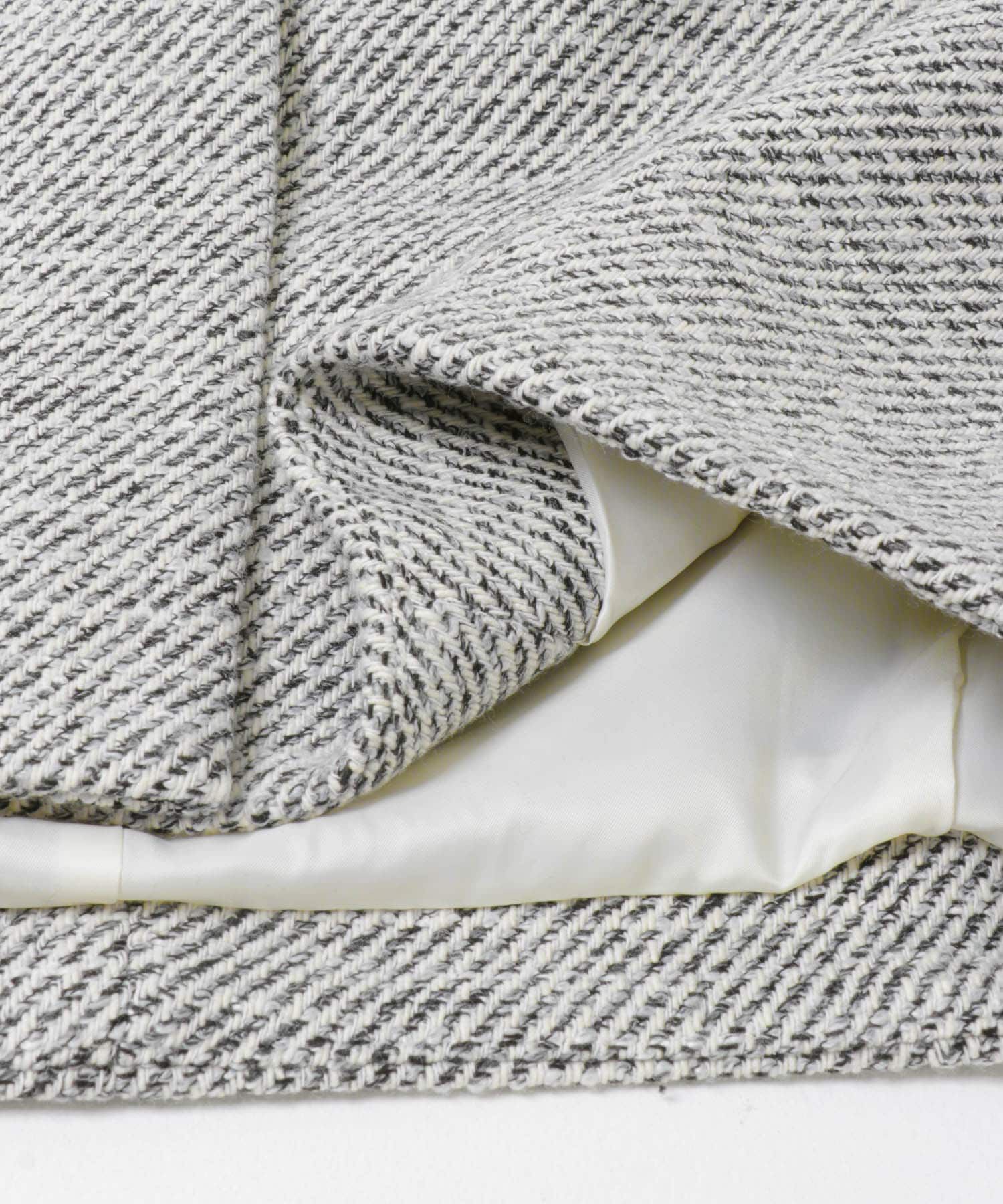 URBAN RESEARCH ROSSO「ELENDEEK　TWEED FORM SHORT COAT」|ノーカラージャケット|