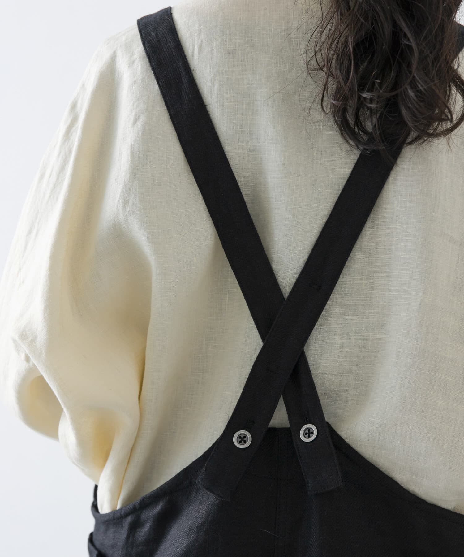 かぐれ「リネンバッククロスサロペット」|スカート|