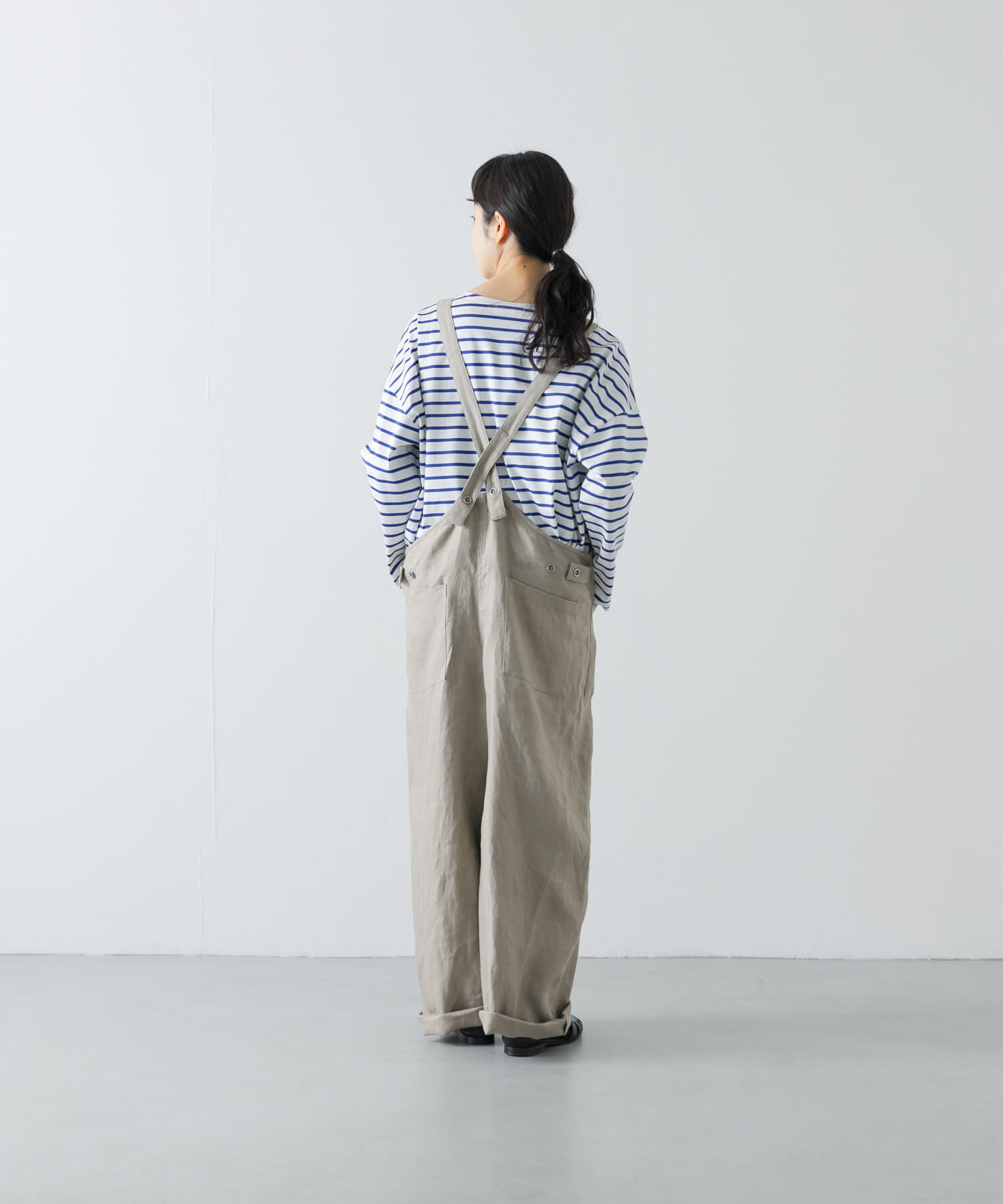 かぐれ「リネンバッククロスサロペット」|スカート|