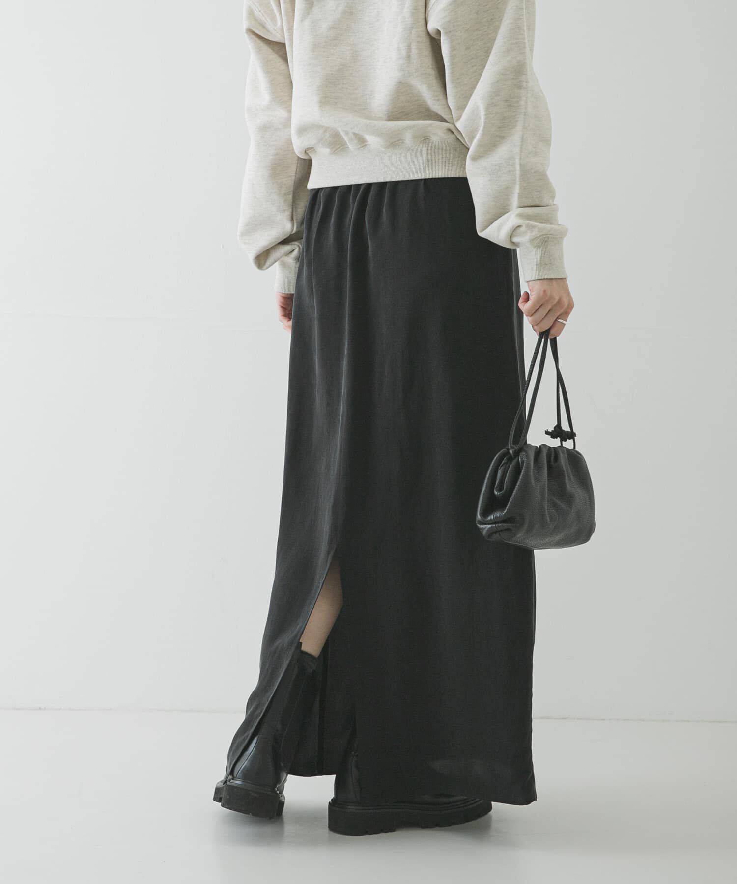 URBAN RESEARCH「キュプラギャザーIラインスカート」|スカート|