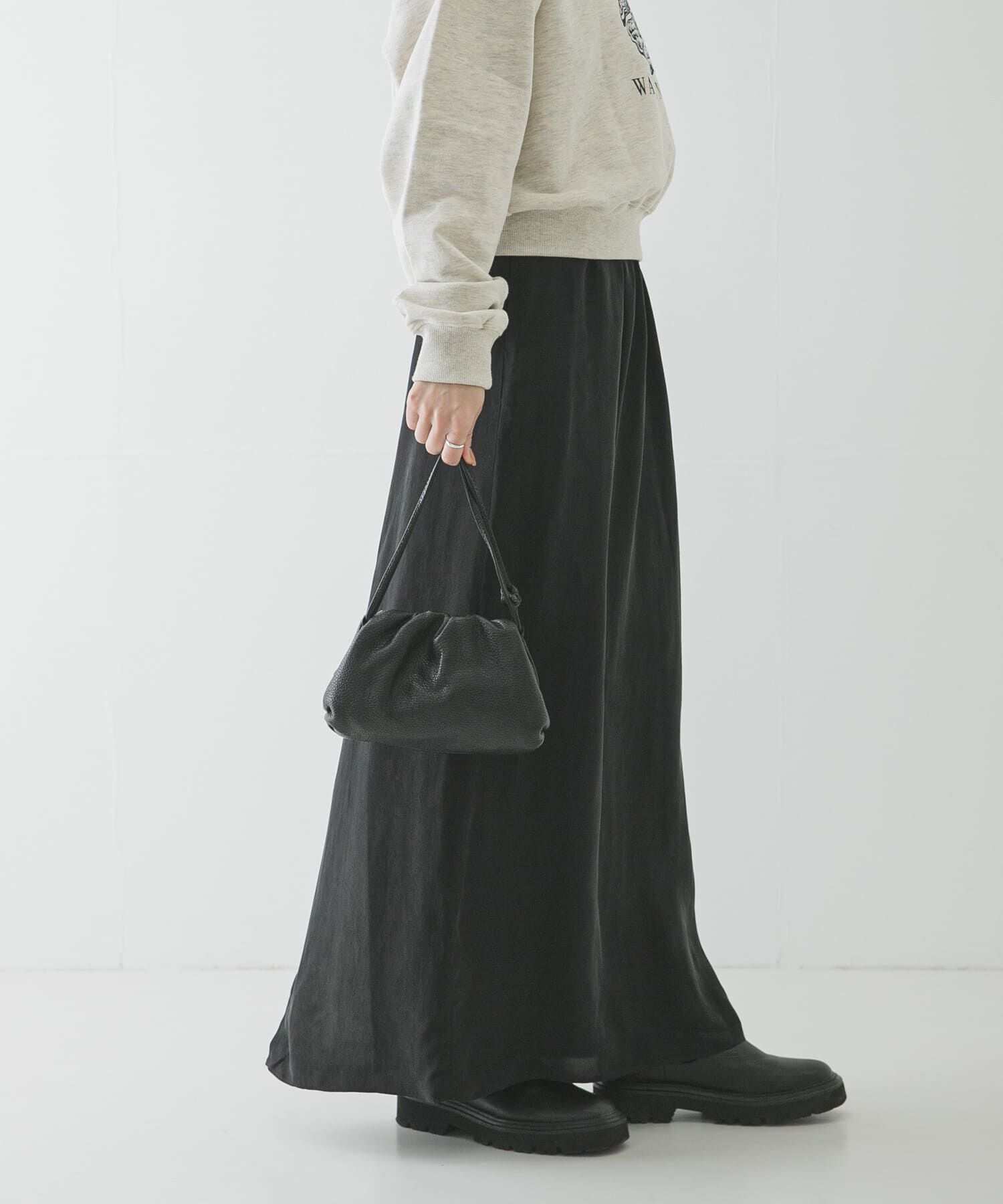 URBAN RESEARCH「キュプラギャザーIラインスカート」|スカート|