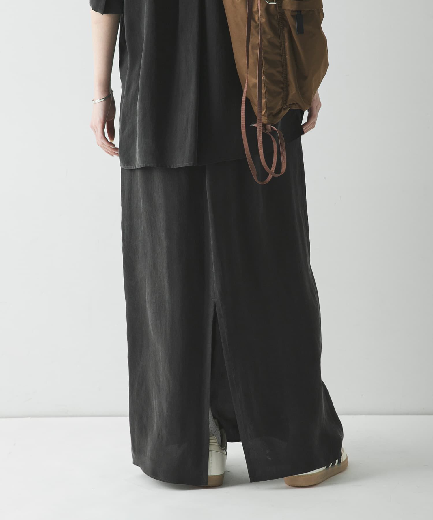 URBAN RESEARCH「キュプラギャザーIラインスカート」|スカート|