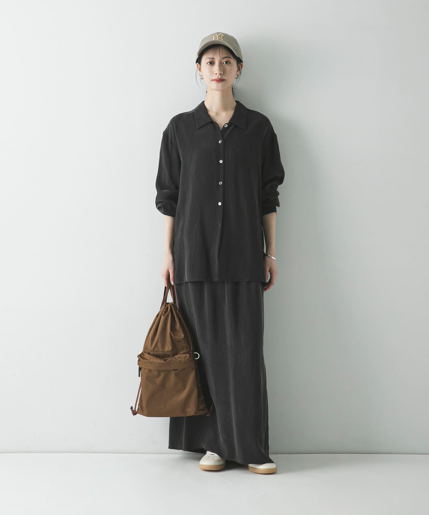 URBAN RESEARCH「キュプラギャザーIラインスカート」|スカート|