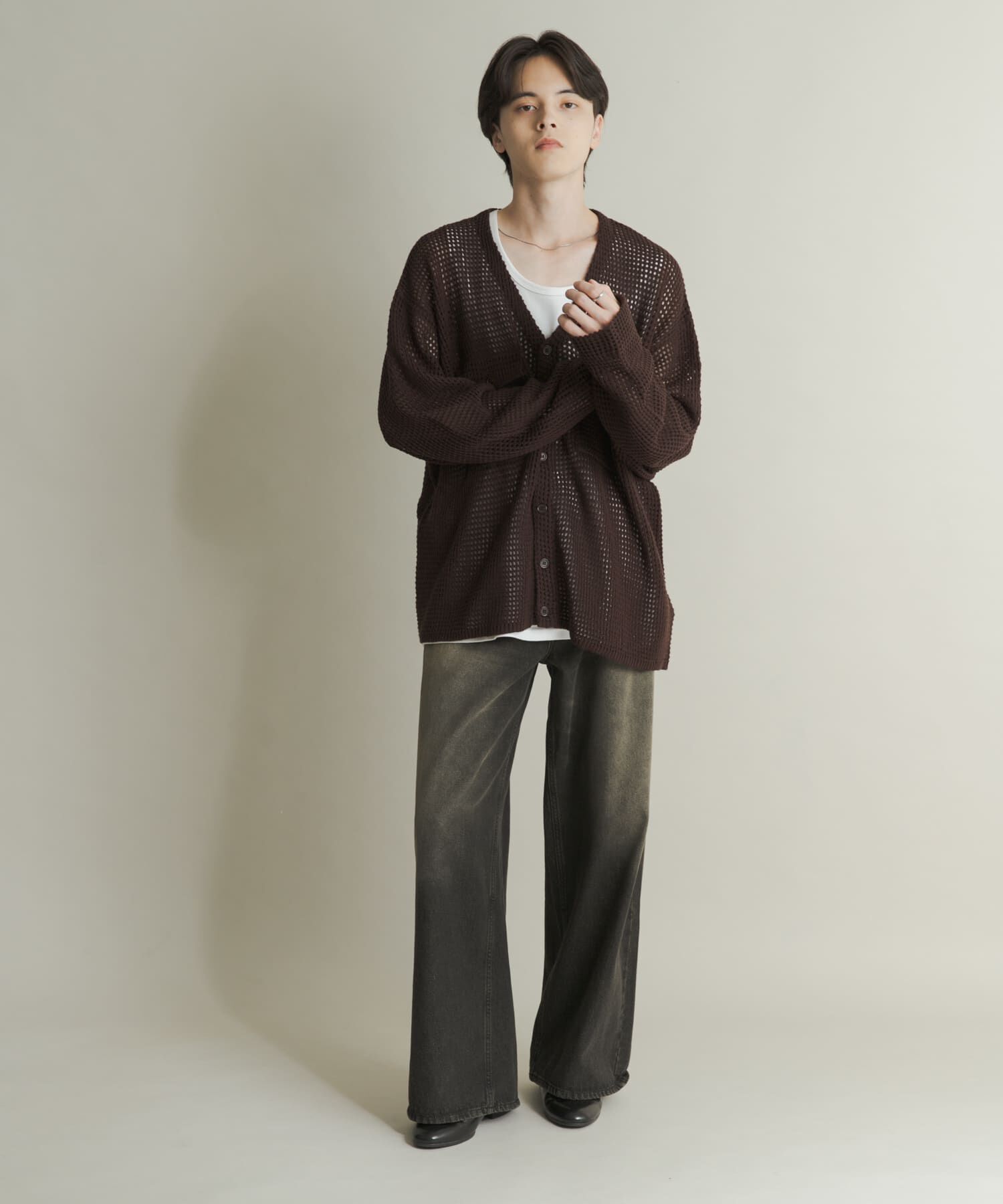 SENSE OF PLACE by URBAN RESEARCH「ヴィンテージライクデニムワイドパンツ」|デニム|