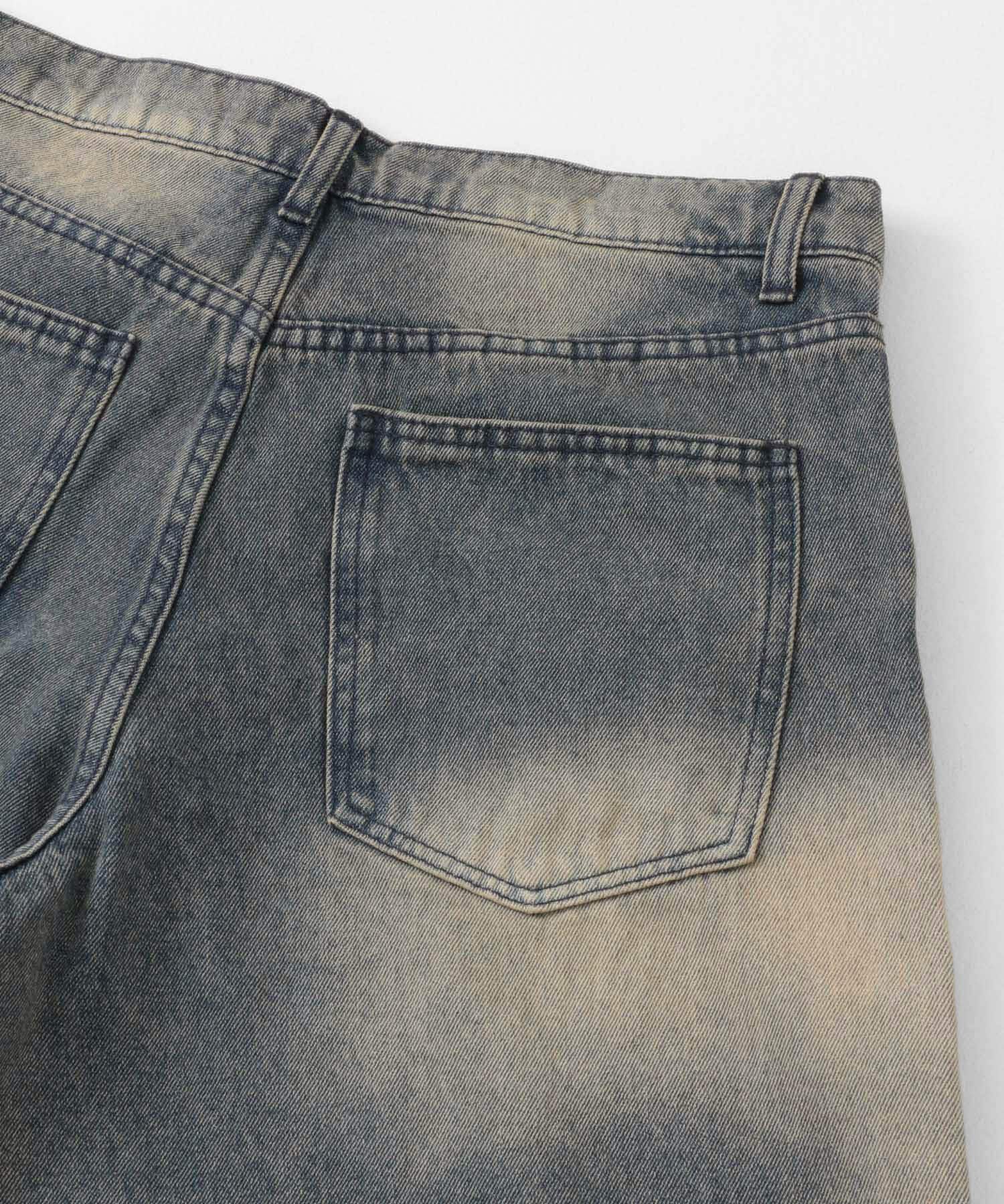 SENSE OF PLACE by URBAN RESEARCH「ヴィンテージライクデニムワイドパンツ」|デニム|