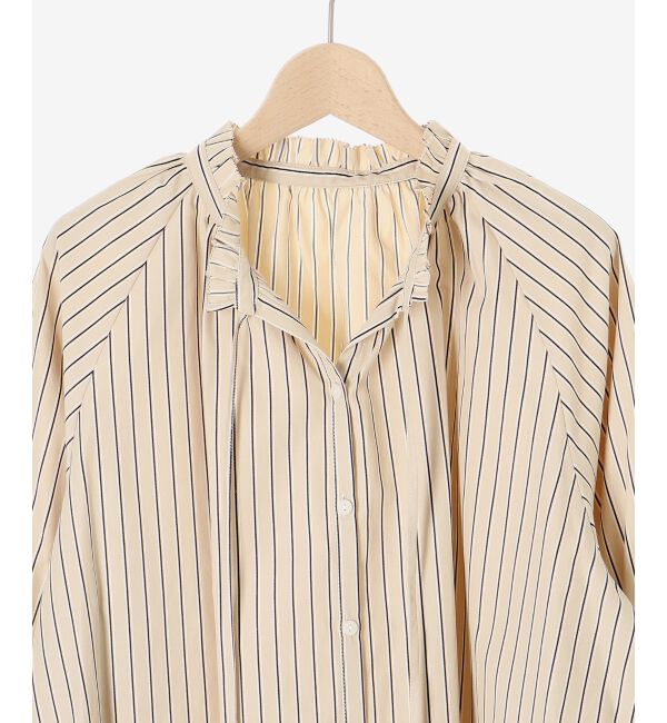 le.coeur blanc「フリルカラーボリュームスリーブブラウス」|シャツ・ブラウス|