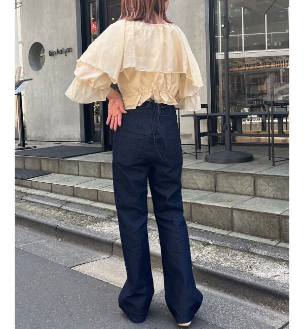 MAJESTICLEGON「クロップドフリルブラウス」|シャツ・ブラウス|