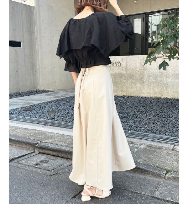 MAJESTICLEGON「クロップドフリルブラウス」|シャツ・ブラウス|