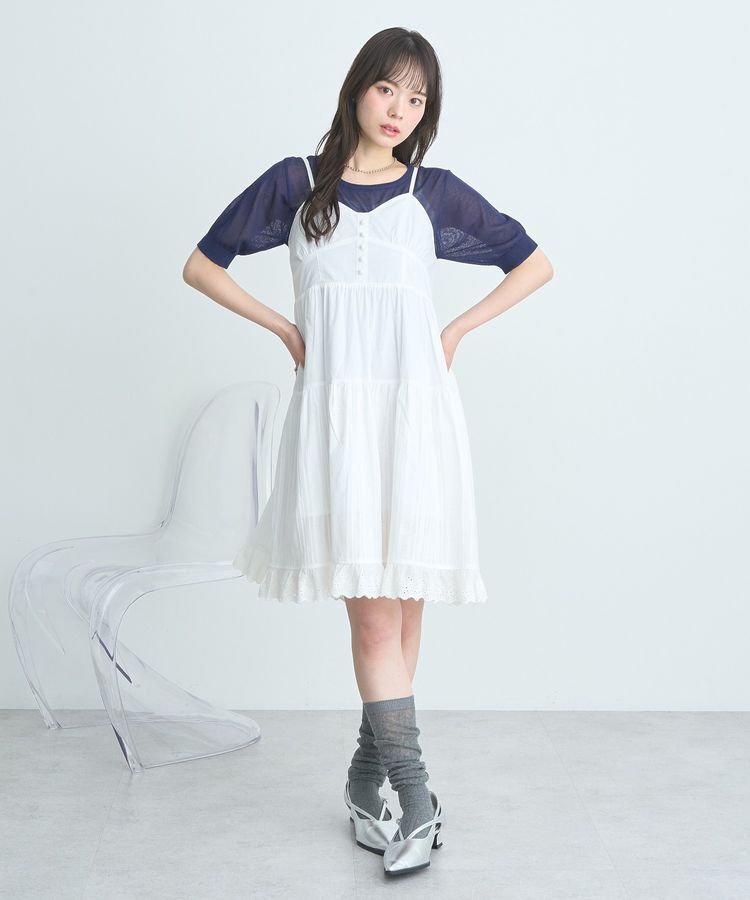 earth music&ecology「SET2点シアーニットプルオーバー＋カーディガン」|カーディガン|