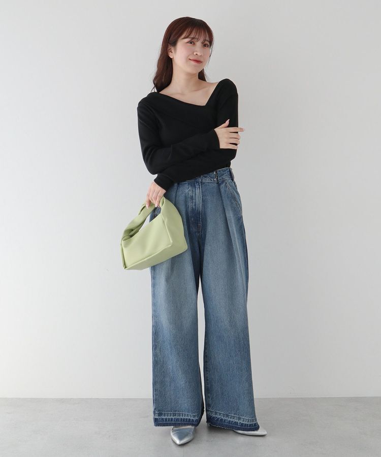 Green Parks「・swing by クロスネックプルオーバー」|Tシャツ・カットソー|