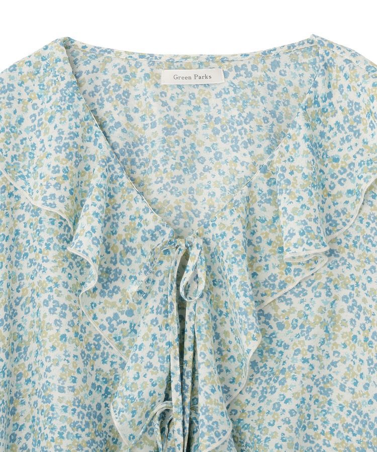 Green Parks「花柄フリルブラウス」|シャツ・ブラウス|