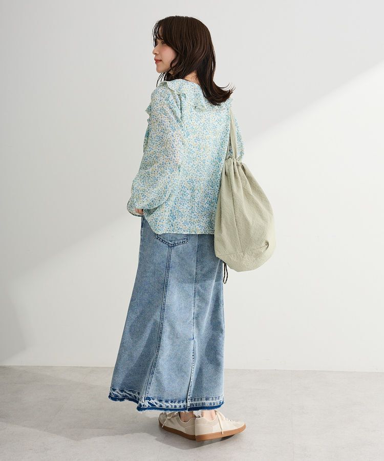 Green Parks「花柄フリルブラウス」|シャツ・ブラウス|