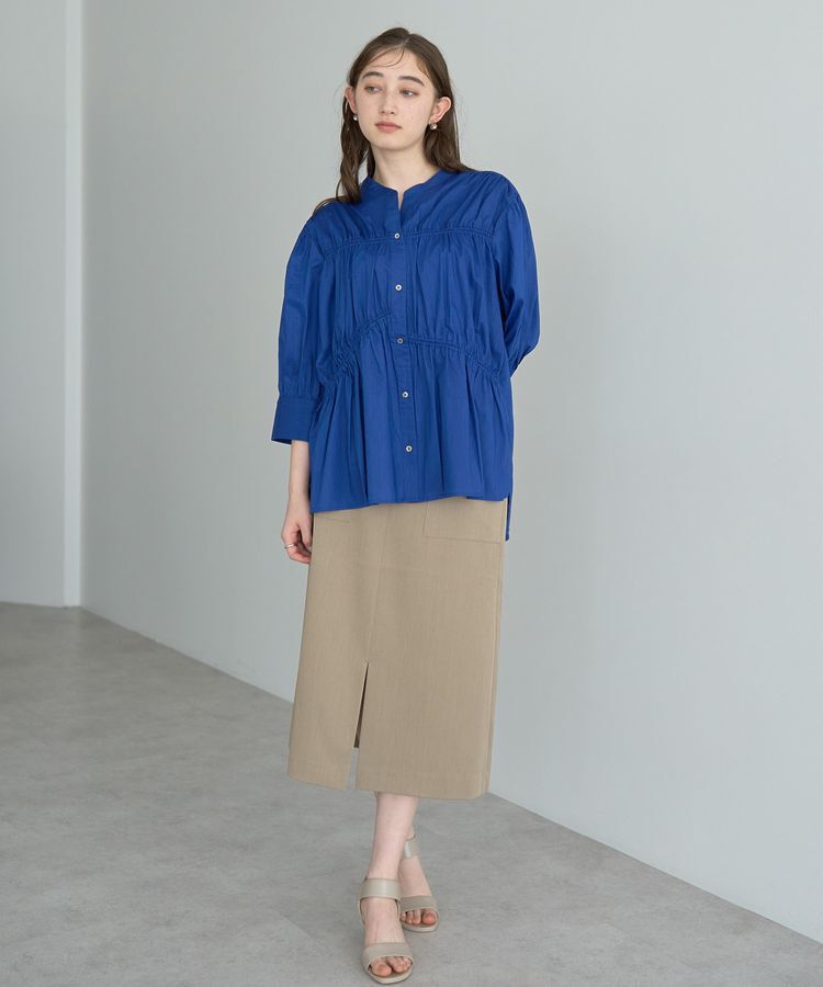 YECCA VECCA「【ORGABITS】ギャザーデザインシャツ」|シャツ・ブラウス|