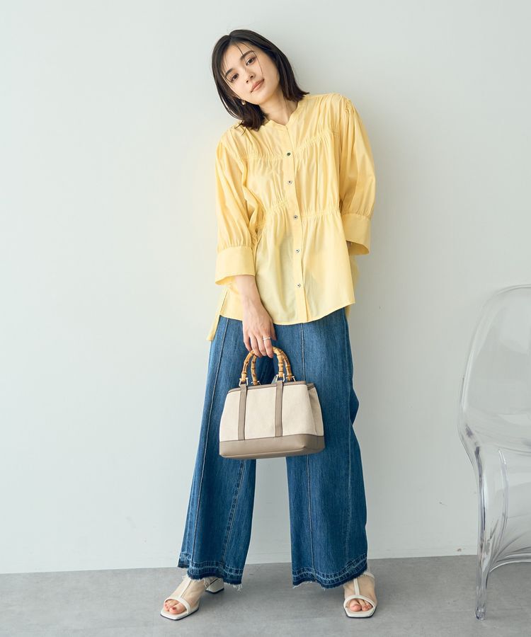 YECCA VECCA「【ORGABITS】ギャザーデザインシャツ」|シャツ・ブラウス|