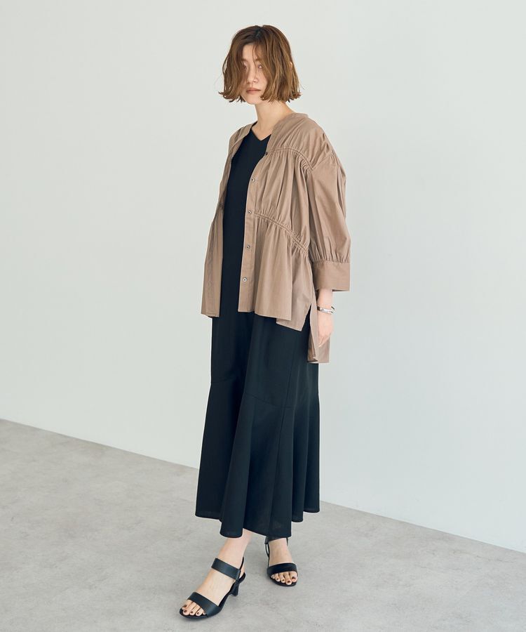 YECCA VECCA「【ORGABITS】ギャザーデザインシャツ」|シャツ・ブラウス|