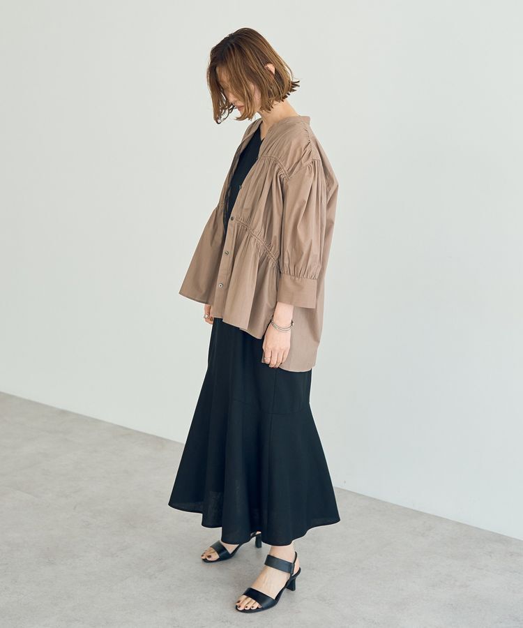 YECCA VECCA「【ORGABITS】ギャザーデザインシャツ」|シャツ・ブラウス|