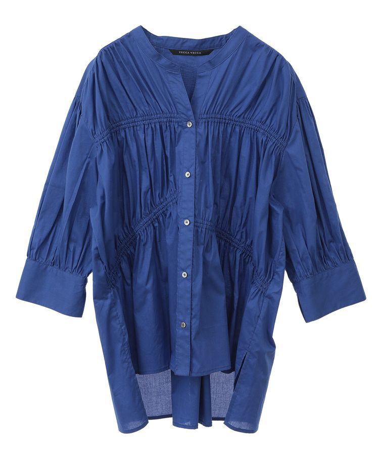 YECCA VECCA「【ORGABITS】ギャザーデザインシャツ」|シャツ・ブラウス|