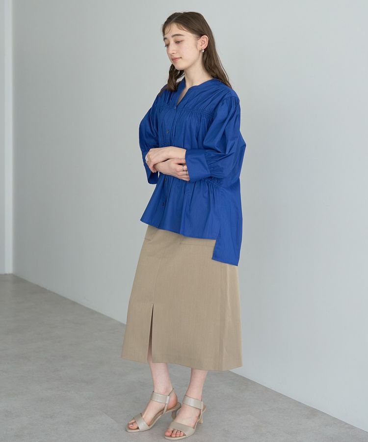 YECCA VECCA「【ORGABITS】ギャザーデザインシャツ」|シャツ・ブラウス|