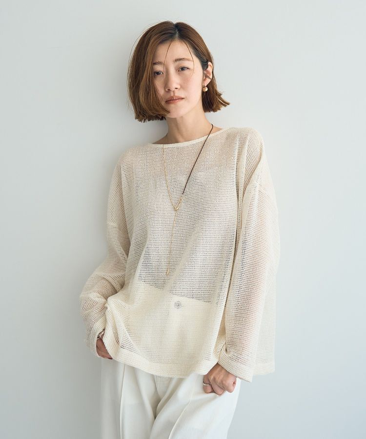 YECCA VECCA「2wayラメメッシュトップス」|Tシャツ・カットソー|