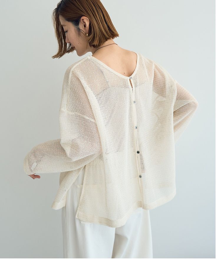 YECCA VECCA「2wayラメメッシュトップス」|Tシャツ・カットソー|