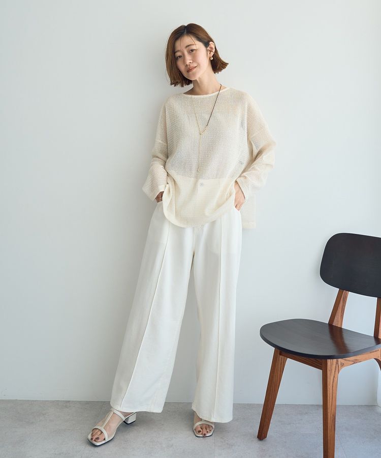 YECCA VECCA「2wayラメメッシュトップス」|Tシャツ・カットソー|