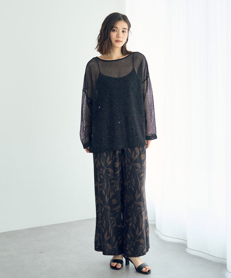 YECCA VECCA「2wayラメメッシュトップス」|Tシャツ・カットソー|