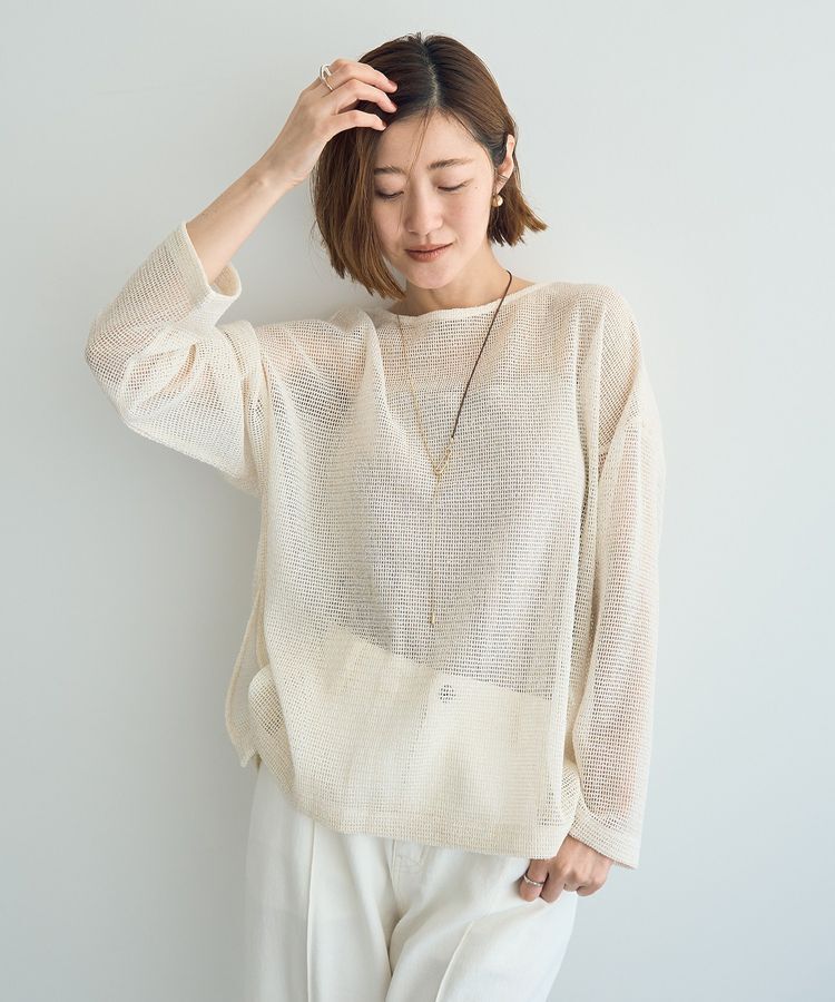 YECCA VECCA「2wayラメメッシュトップス」|Tシャツ・カットソー|