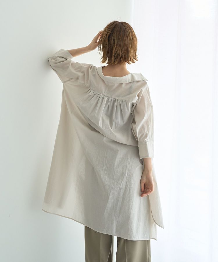 YECCA VECCA「ペーパータッチロングシャツ」|シャツ・ブラウス|