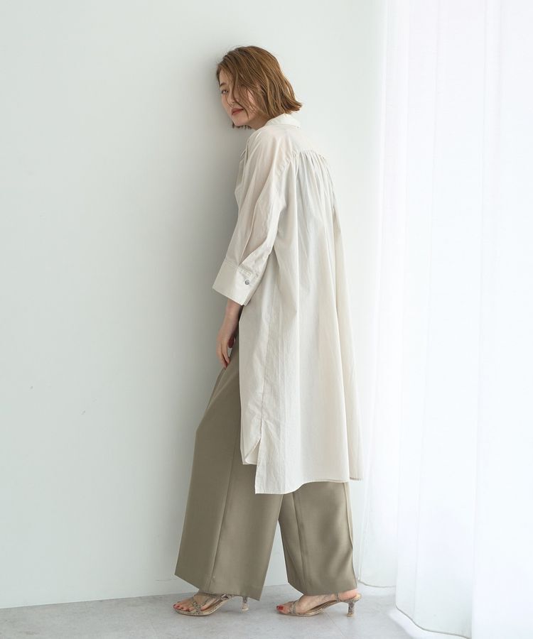 YECCA VECCA「ペーパータッチロングシャツ」|シャツ・ブラウス|