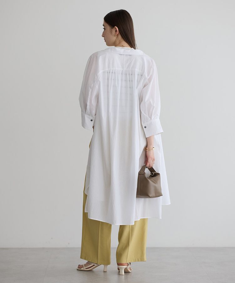 YECCA VECCA「ペーパータッチロングシャツ」|シャツ・ブラウス|