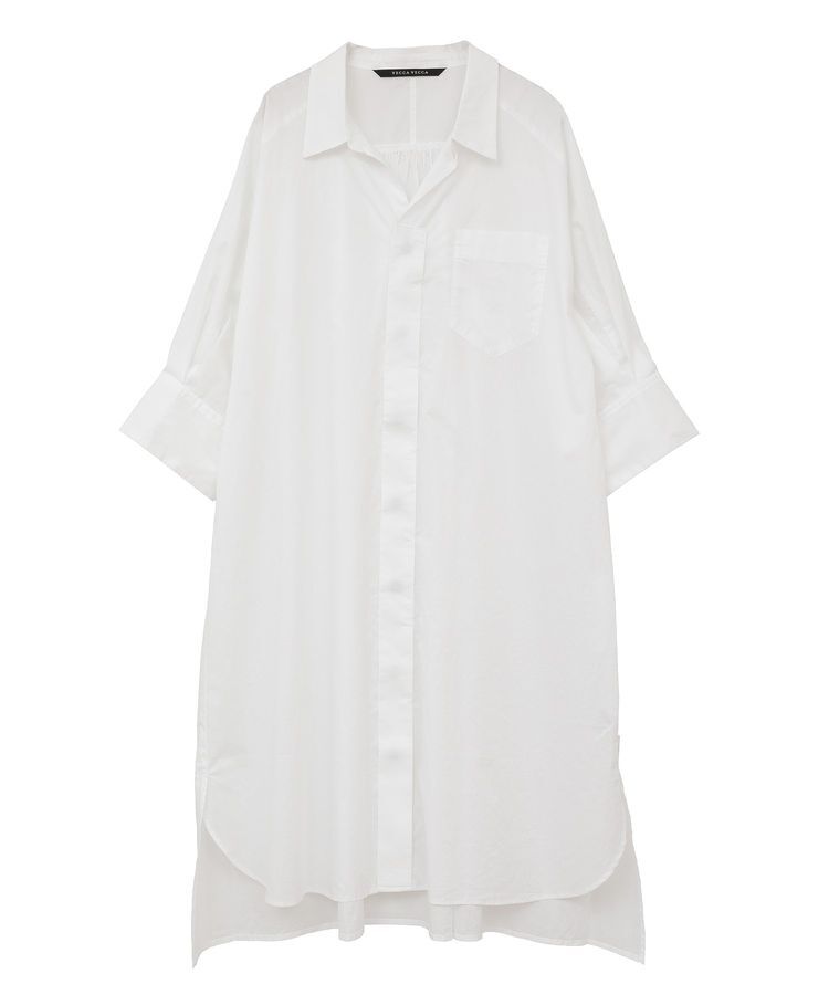 YECCA VECCA「ペーパータッチロングシャツ」|シャツ・ブラウス|