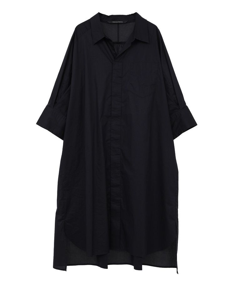 YECCA VECCA「ペーパータッチロングシャツ」|シャツ・ブラウス|