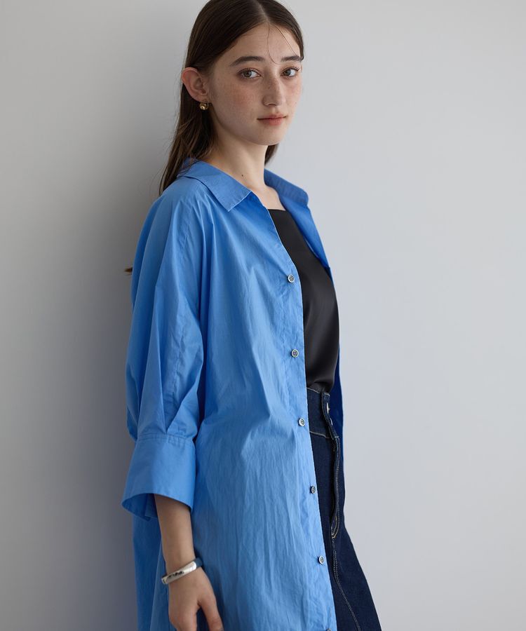 YECCA VECCA「ペーパータッチロングシャツ」|シャツ・ブラウス|