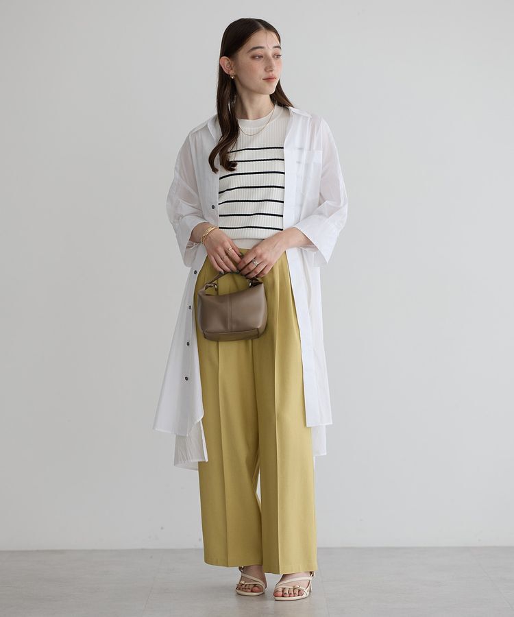 YECCA VECCA「ペーパータッチロングシャツ」|シャツ・ブラウス|