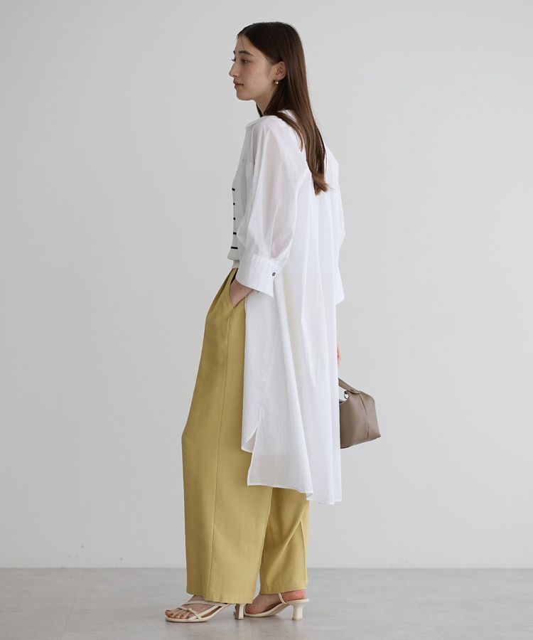 YECCA VECCA「ペーパータッチロングシャツ」|シャツ・ブラウス|