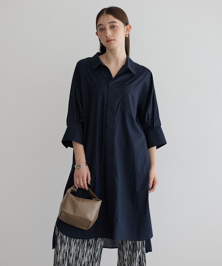 YECCA VECCA「ペーパータッチロングシャツ」|シャツ・ブラウス|