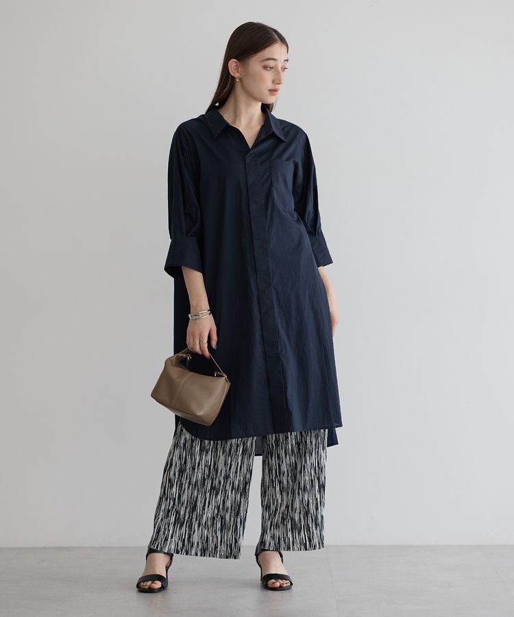 YECCA VECCA「ペーパータッチロングシャツ」|シャツ・ブラウス|